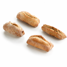 Assorted Mini Rustic Rolls, 40g x 80/cs