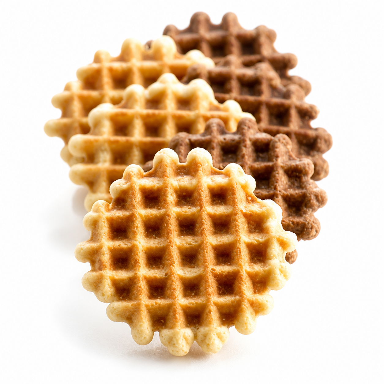 Assortment Butter Waffles, ~185pc/1.2kg, ea