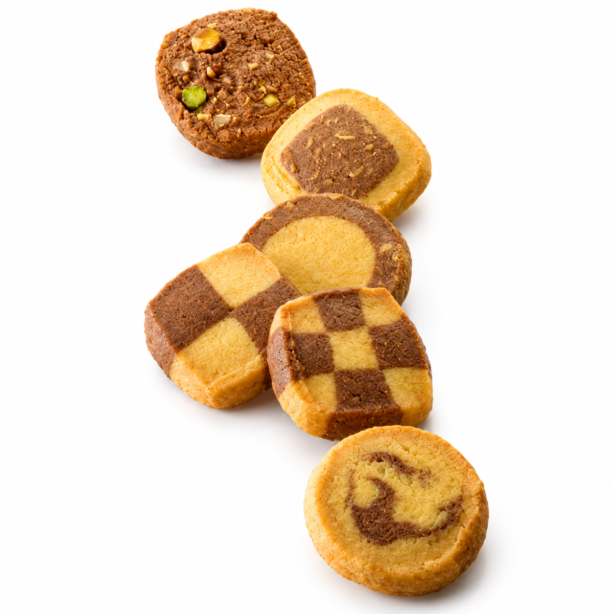 Assortment Mocques Biscuits, ~195pc/1.5kg, ea