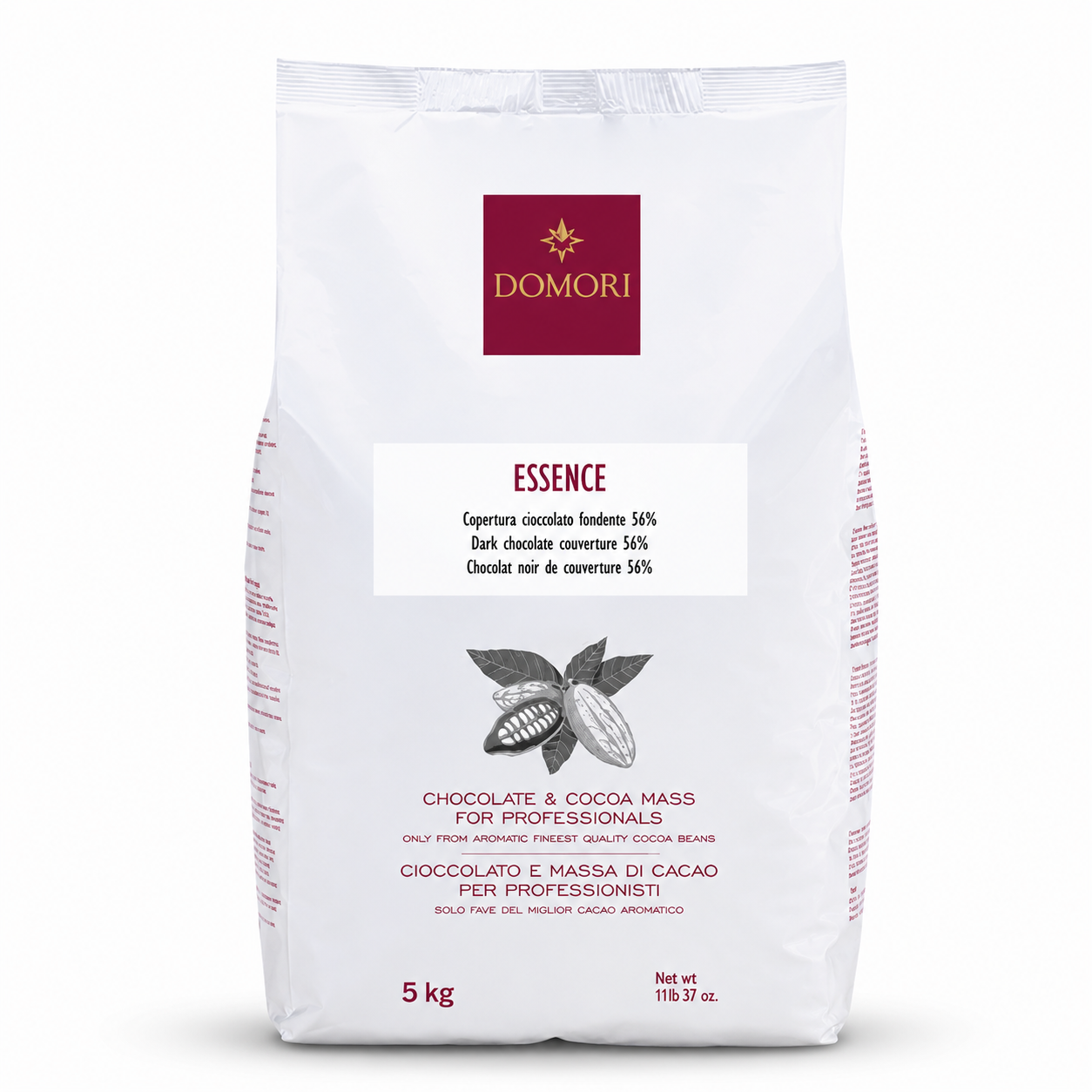 Domori Essence Fondente Dark Chocolate 56%, 5kg