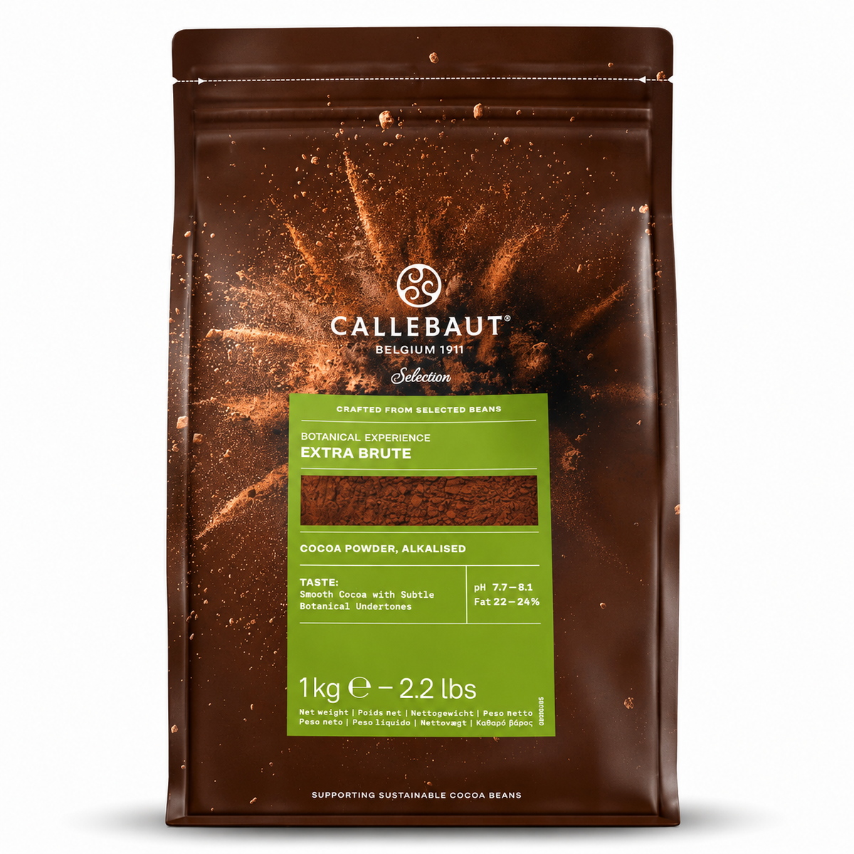 Callebaut Extra Brute Cocoa Powder 1kg, ea