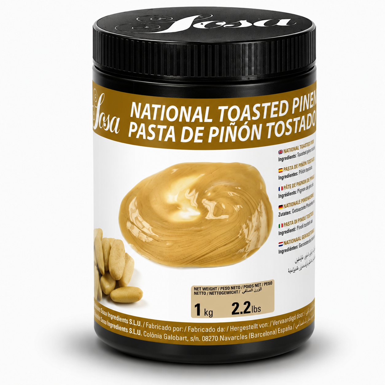 _Pure Toasted Pine Nut Paste, Sosa, 1kg