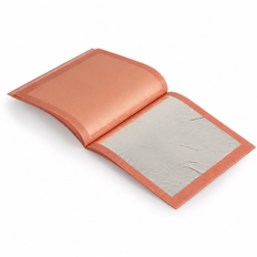 Silver Leaf Book, 80x80mm x 25 sheets, ea