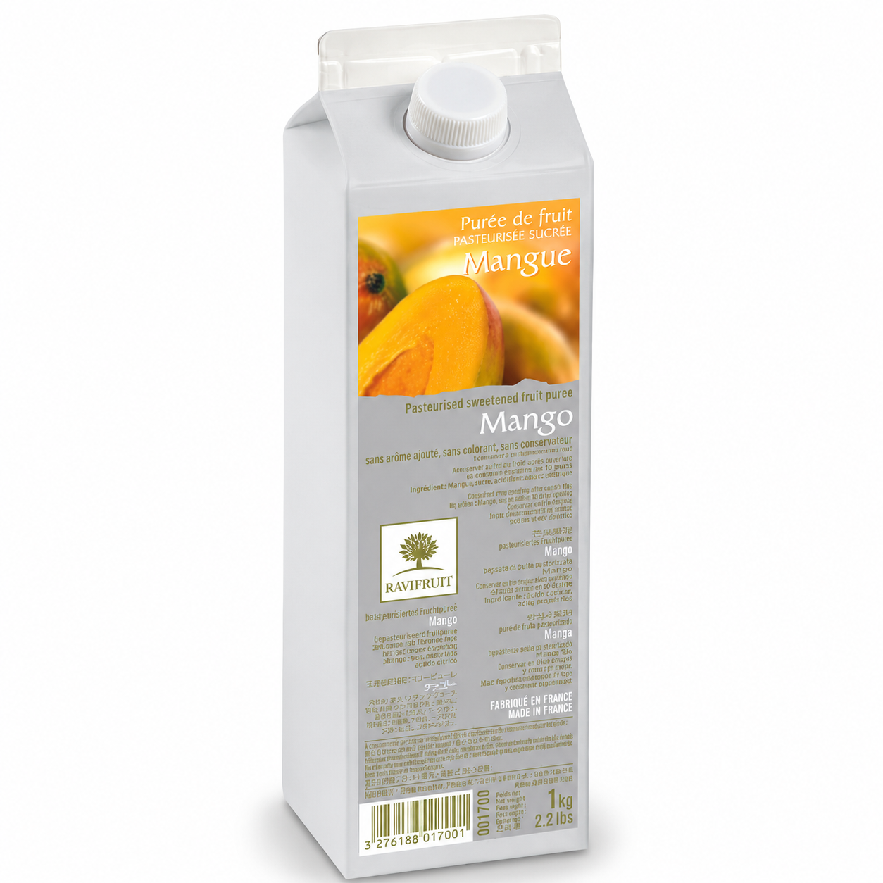 Ravifruit Mango Puree Ambient 10°Bx, 1kg