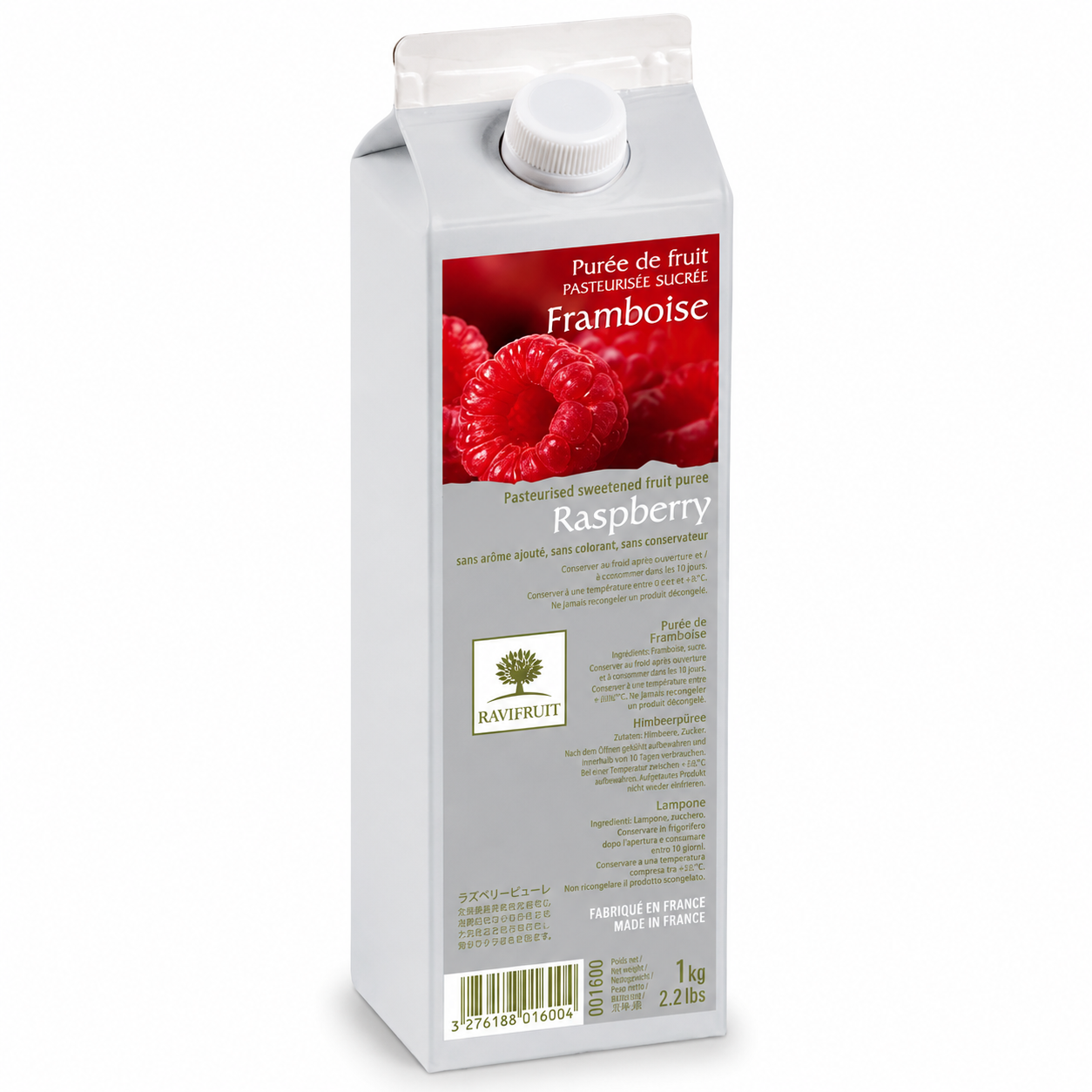 Ravifruit Raspberry Puree Ambient 10°Bx, 1kg