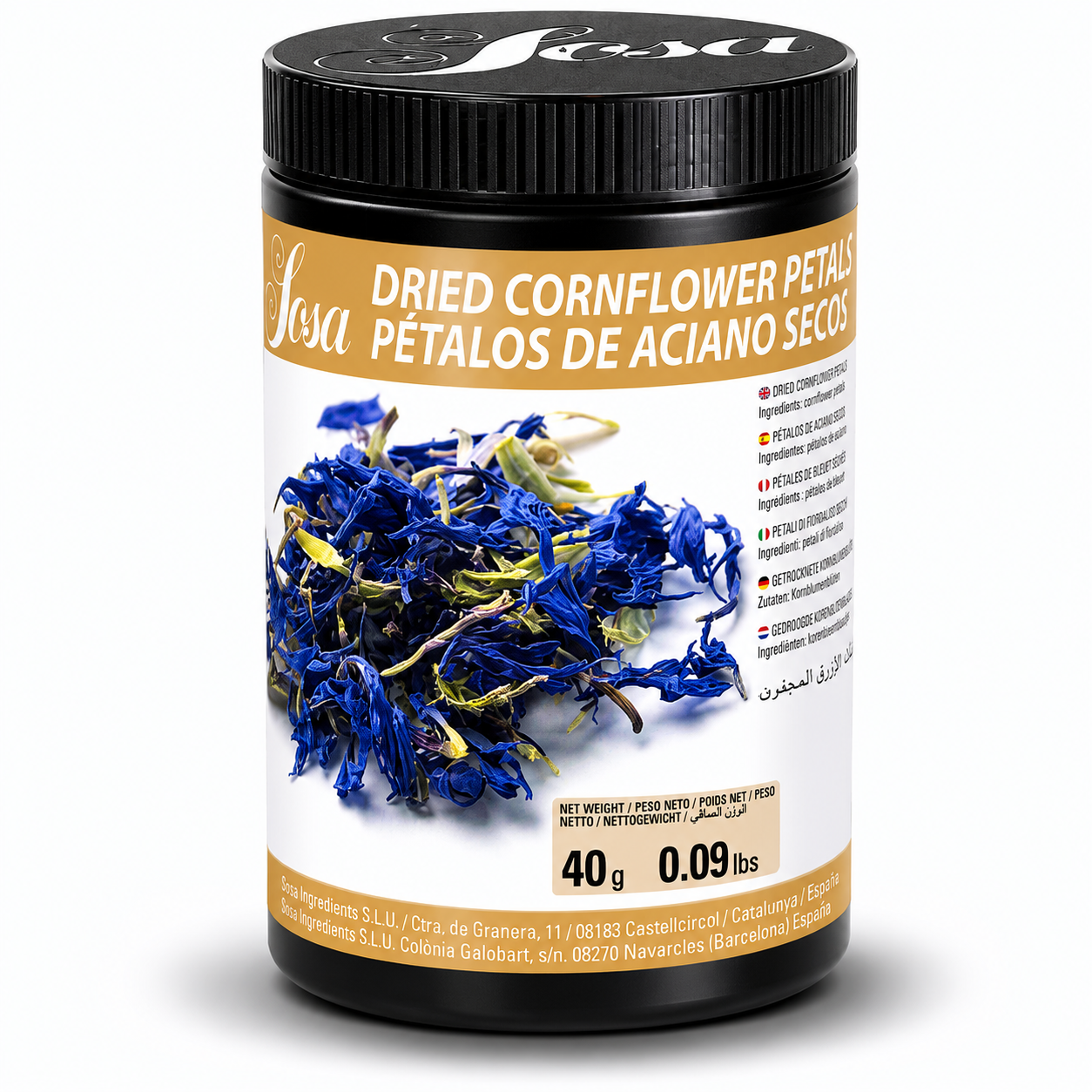 Dried Cornflower Petals, Sosa, 40g