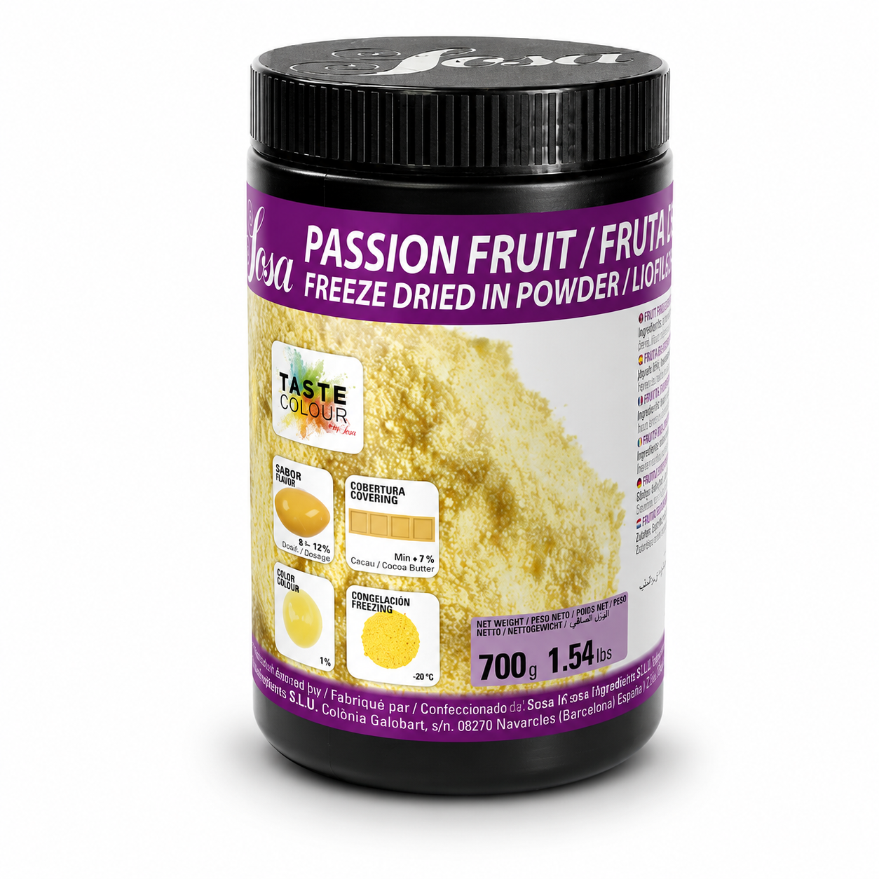 Freeze Dried Passion Fruit Powder, Sosa, 700g