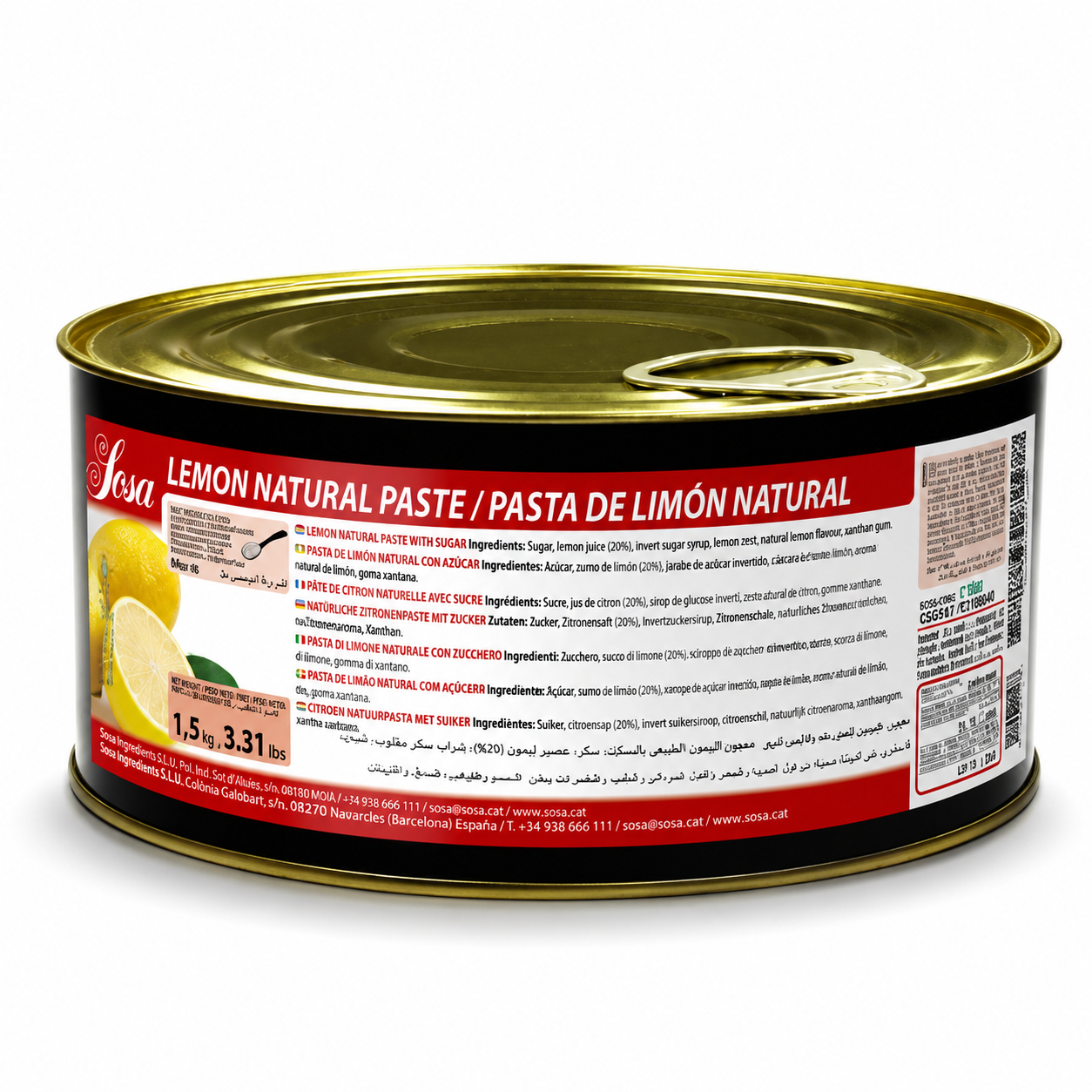 Lemon Paste/Compound, Sosa, 1.5kg