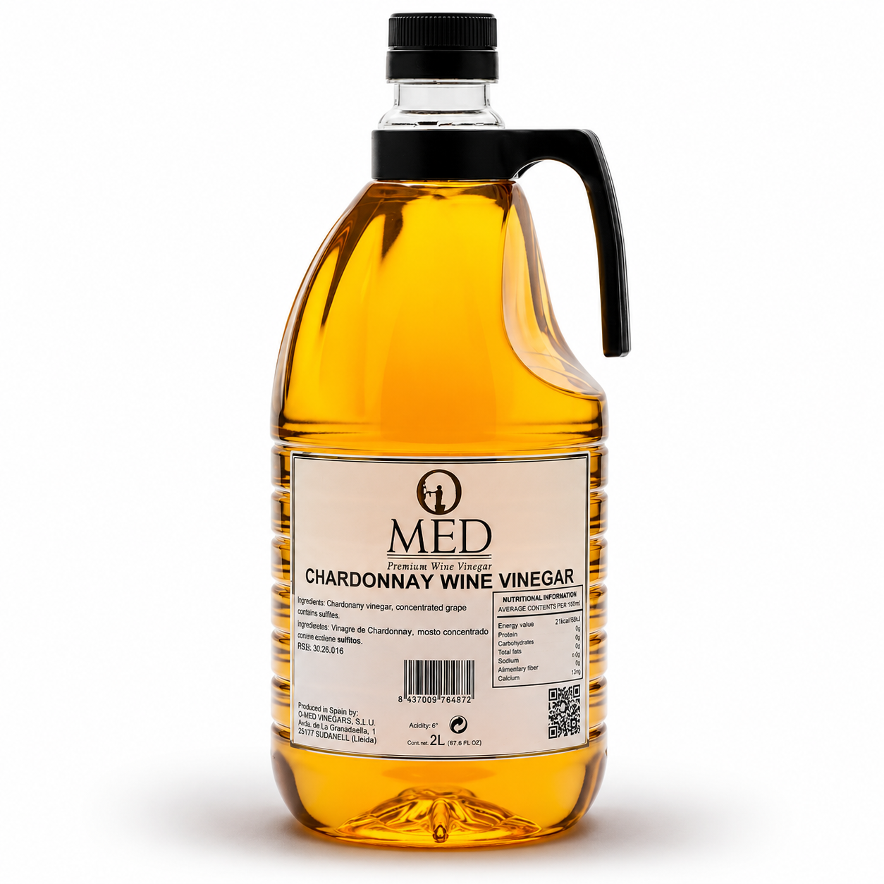 Chardonnay White Wine Vinegar 2l, ea