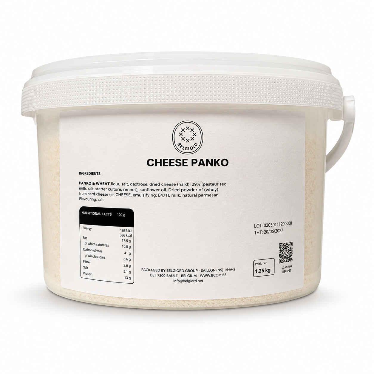 Panko Parmigiano Bread Crumbs, 1.25kg