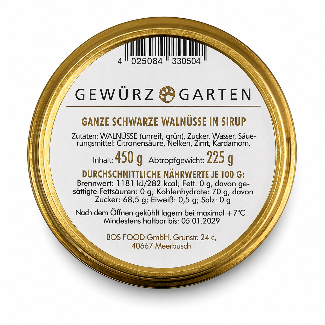 Fermented Sweet Walnuts, 450g, ea