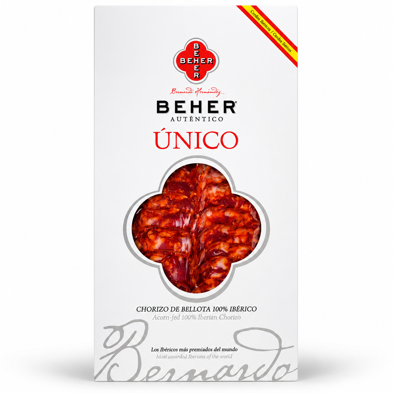 Sliced Chorizo de Bellota 100% Ibérico, 100g x 20/cs