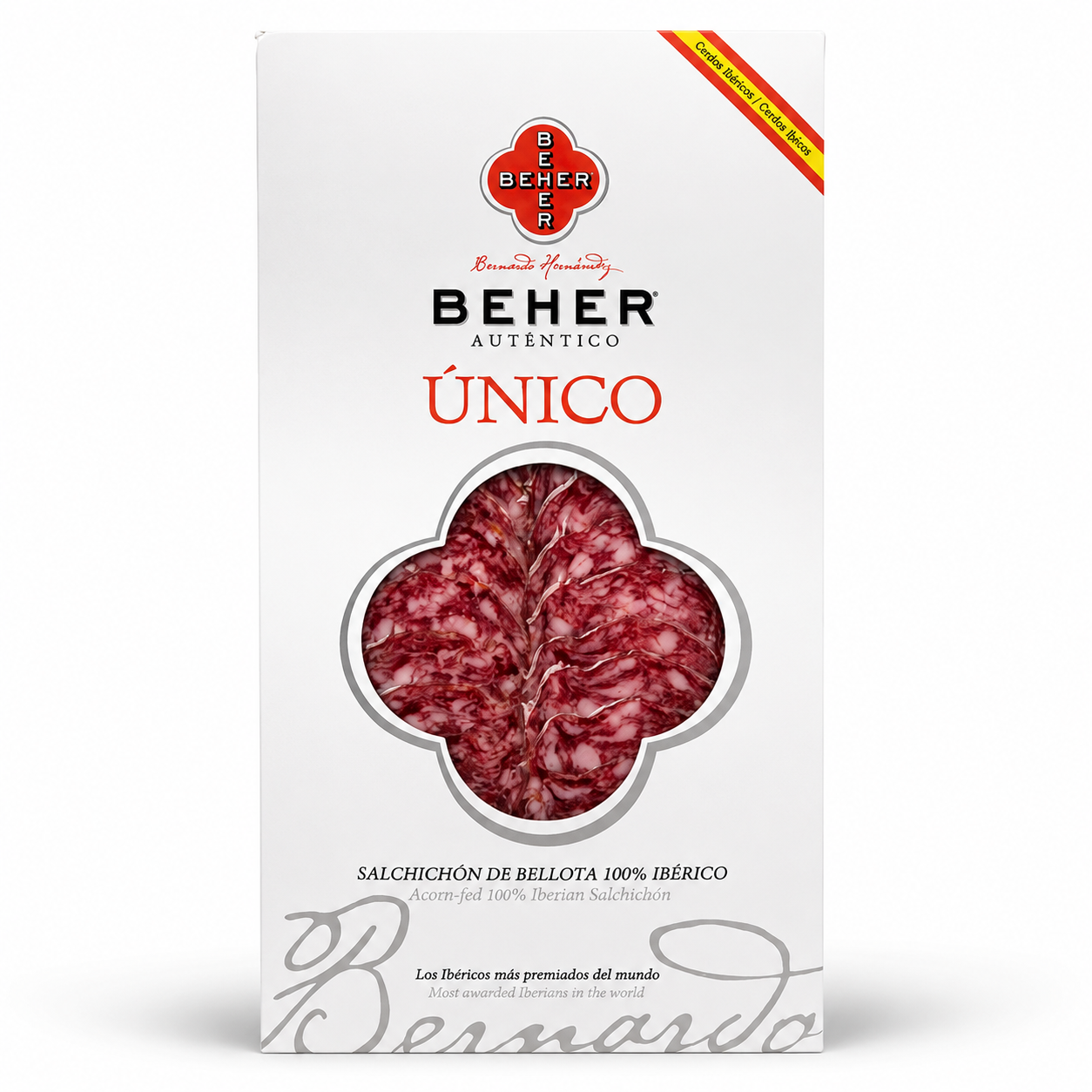 Sliced Salchichón de Bellota 100% Ibérico, 100g x 20/cs