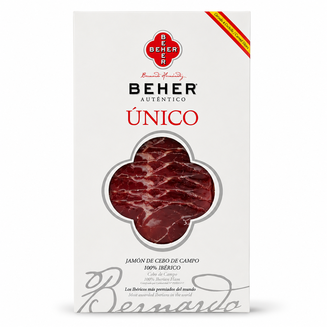 Sliced Jamón 100% Ibérico Cebo de Campo, 100g x 20/cs