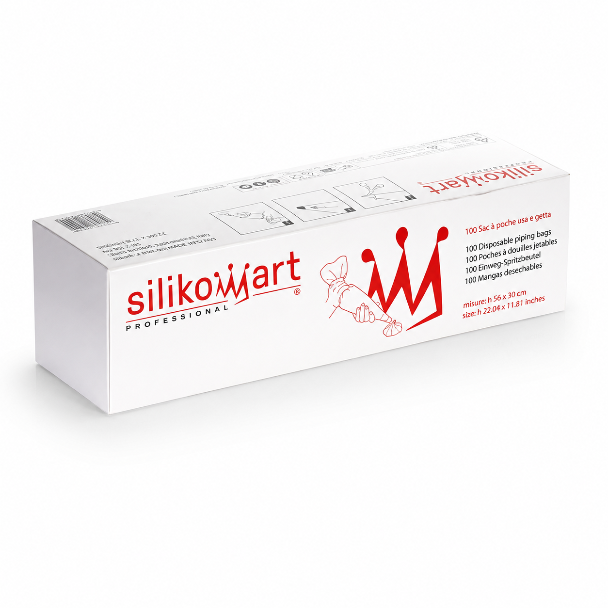 Silikomart Piping Bags 560x320mm, 100/cs
