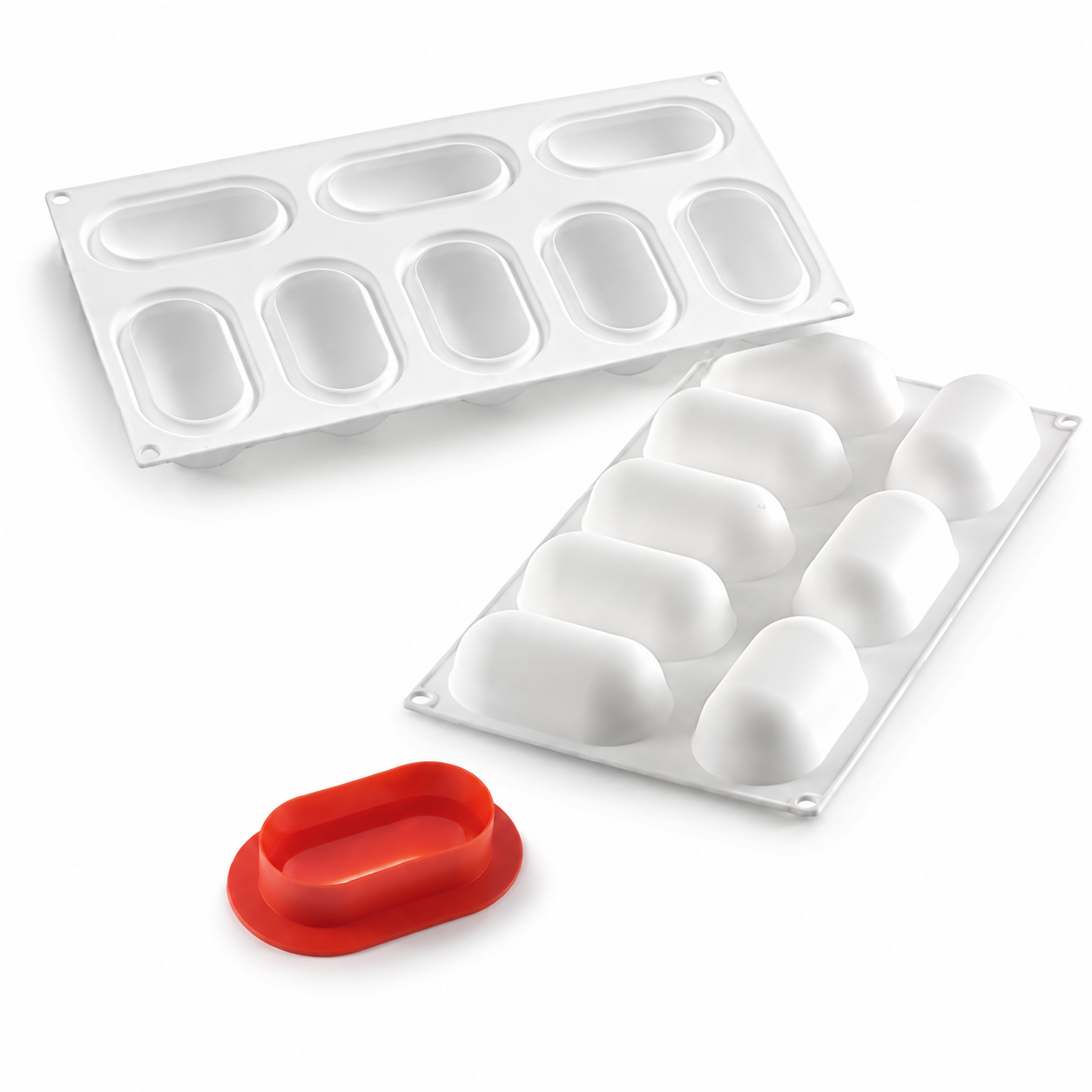 Silikomart Pillow 80 Mould, 82x43mm h32mm, ea