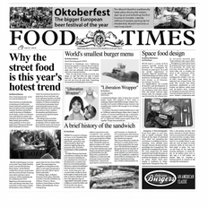 Wax Printed "Food Times" Newspaper,  500/box