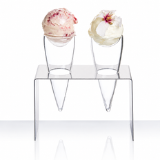 Glass Ice Cream Cone 4pc/cs