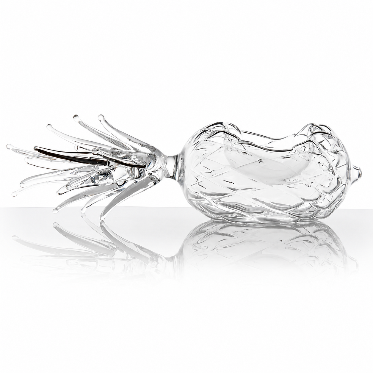 Pineapple Shaped Glass Bowl, ea
