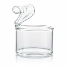 Round Glass Can, ea