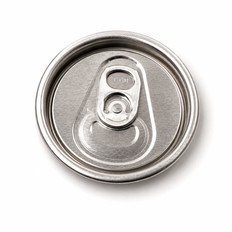 Silver Ring-pull Lids for Soda Cans, 100/pkt