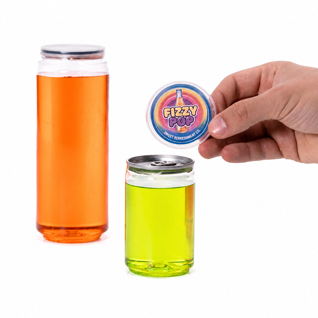 Leak-Proof Plastic Lids for PET/Soda Cans, 100/pkt