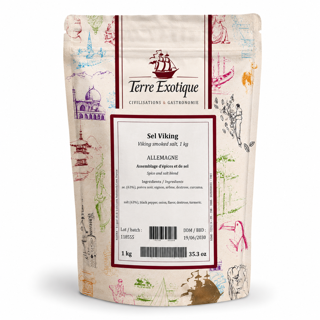 Viking Smoked Salt, 1kg