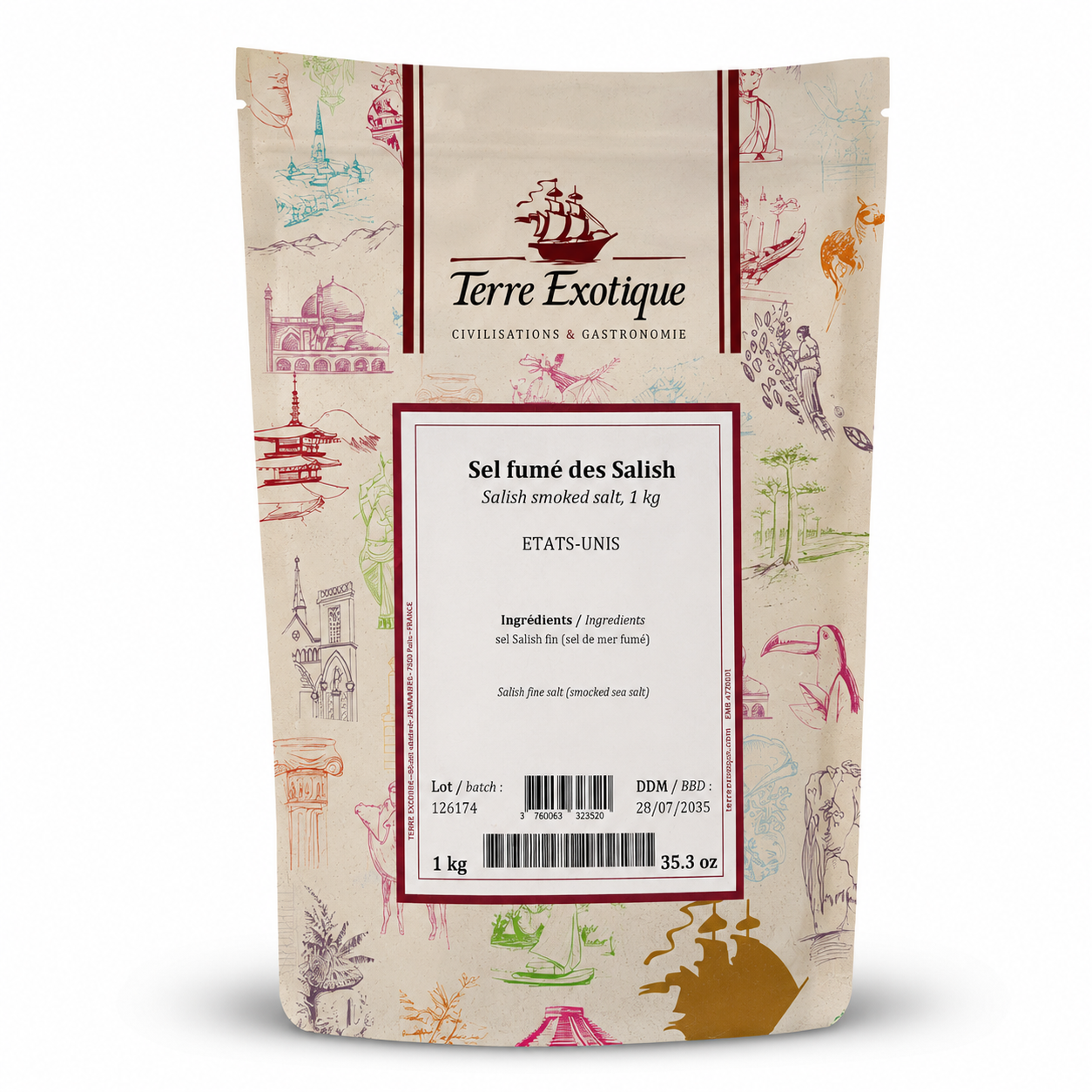 Salish Smoked Salt, 1kg