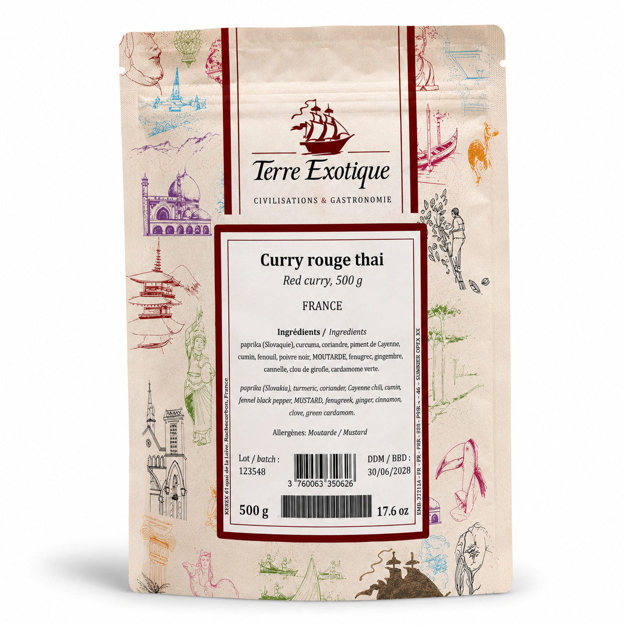 Spicy Thai Red Curry Powder, 500g