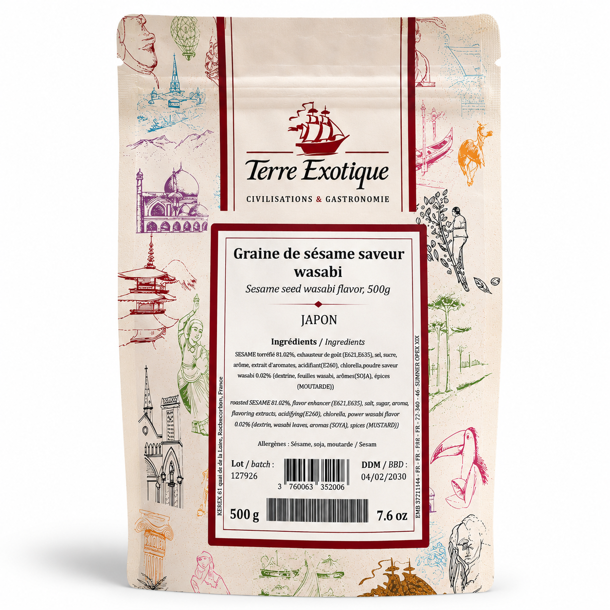 _Sesame Seeds w/Wasabi, 500g