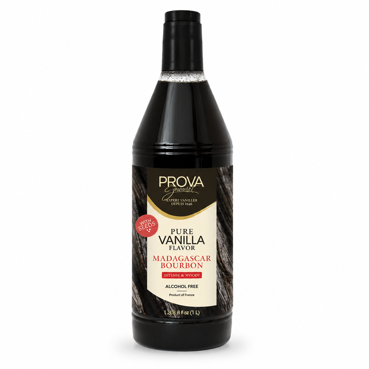 Vanilla Extract Madagascar w/Seeds 200g/ltr, 1ltr