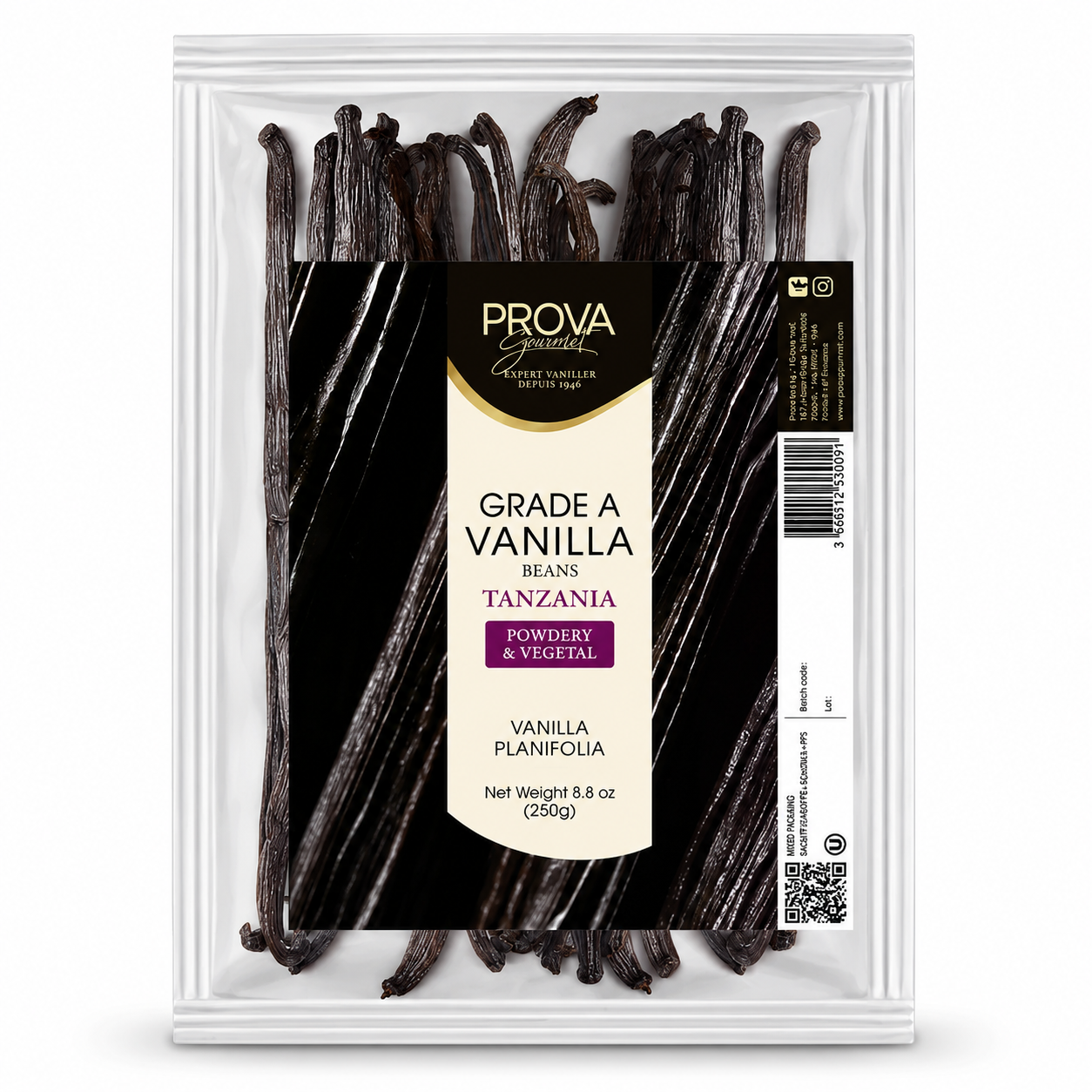 Tanzania Planifolia Vanilla Beans, 250g