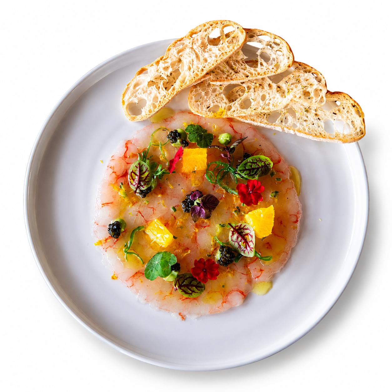 Carpaccio Argentine Gamba/Frz, ~75g x 10/cs