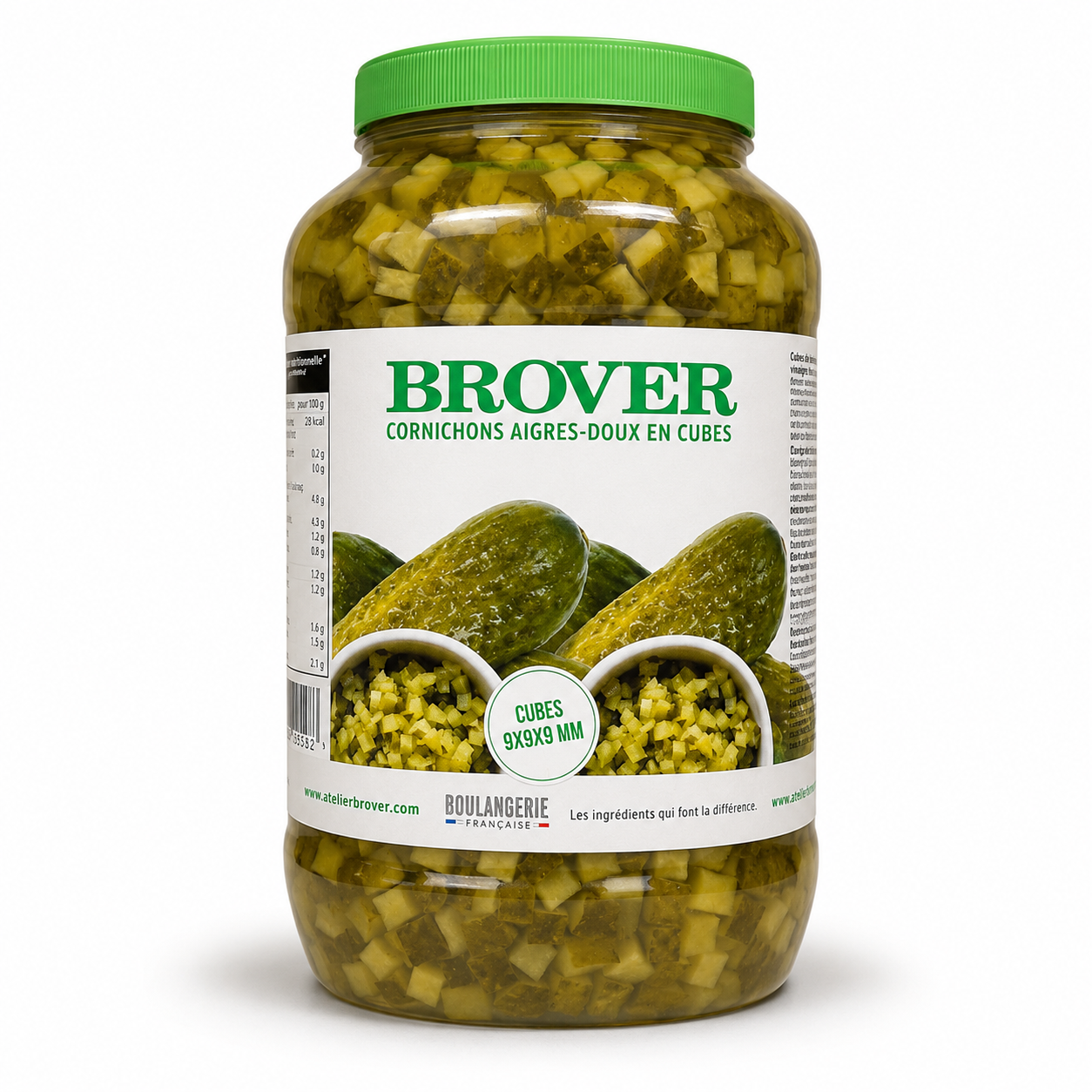 Sweet & Sour Gherkins Diced, 2.4l