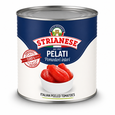 Peeled Whole Plum Tomatoes Strianese, 2.6kg x 6/cs