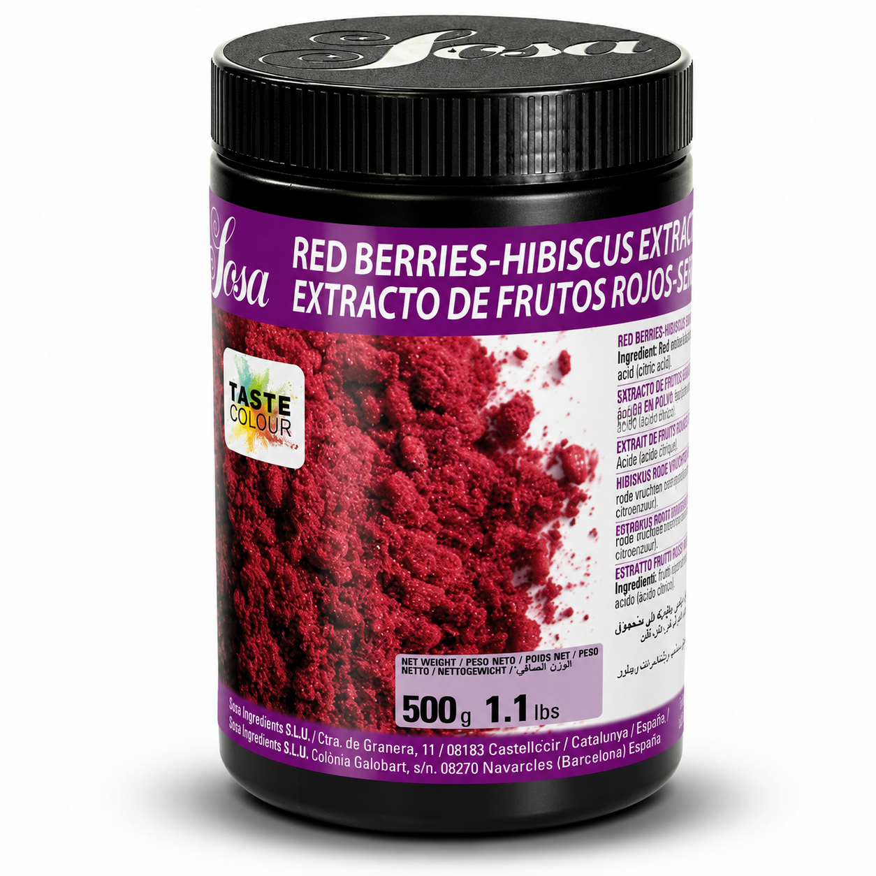 Red Berry and Hibiscus Extract Powder, Sosa, 500g