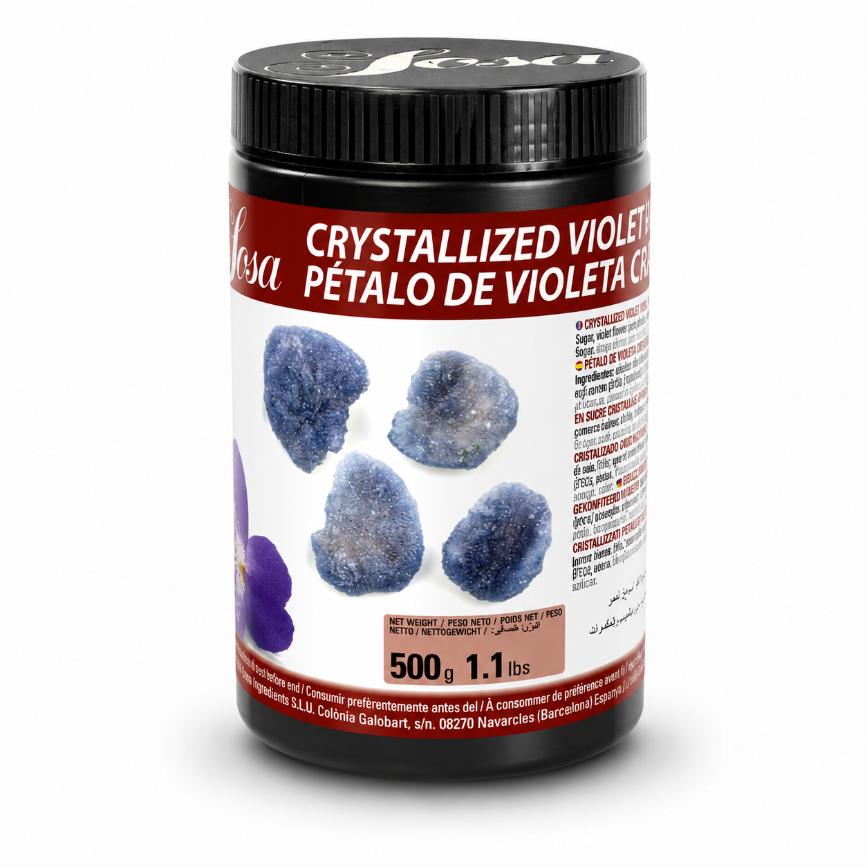 _Violet Blossom/Crystallised 1mm, Sosa, 500g