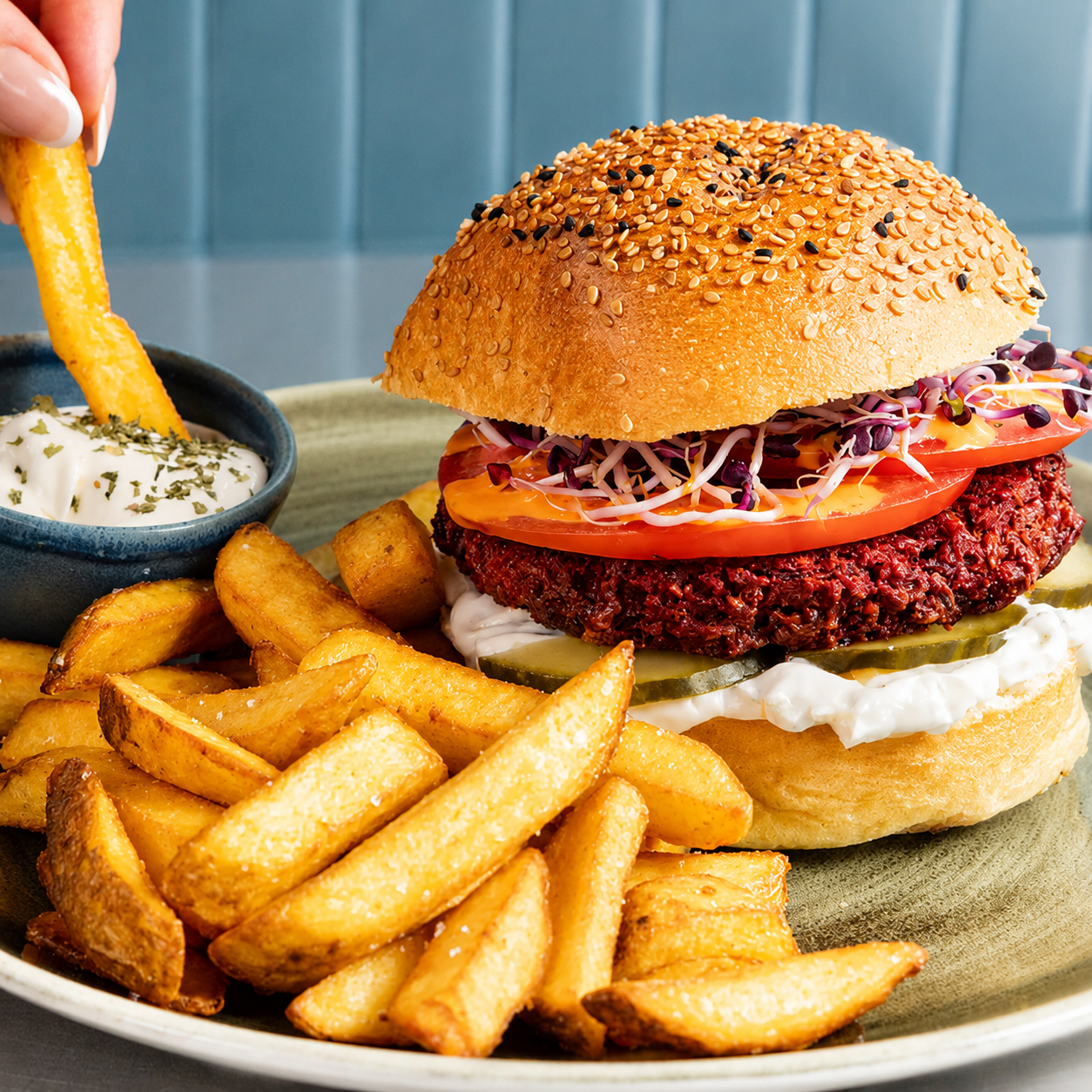 Red Carrot Burger (Plant-based), 130g x 30/cs