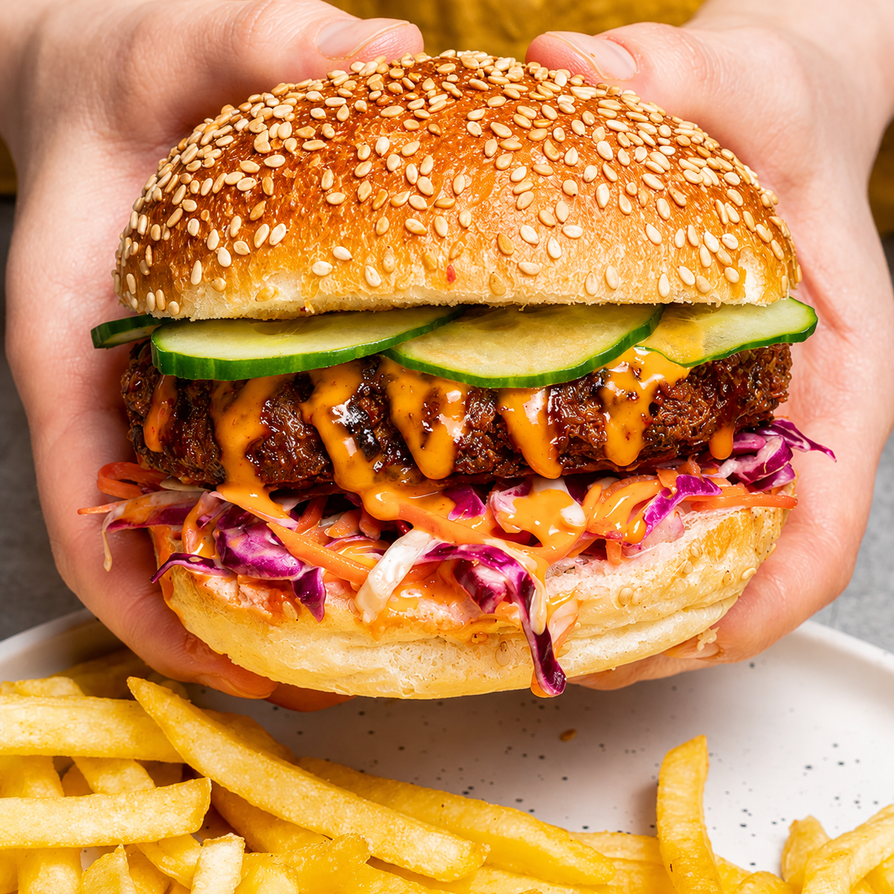Kimchi Cabbage Burger (Plant-based), 130g x 30/cs