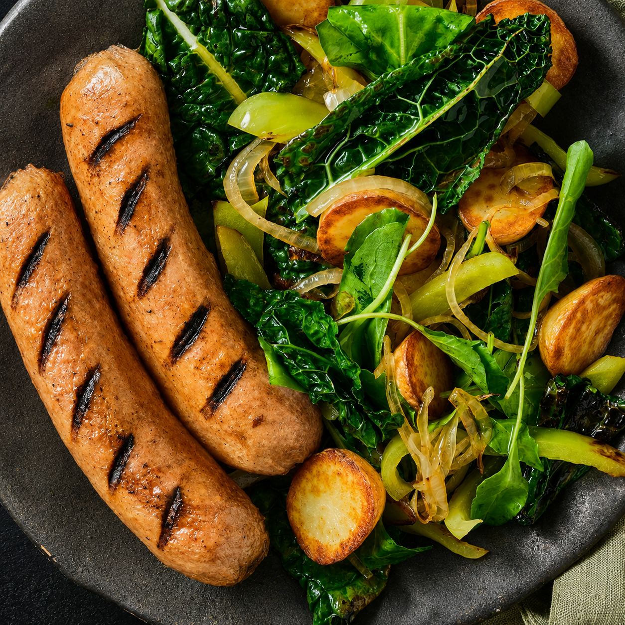 Brat Sausage (Plant-based), 100g x 10 x 4/cs