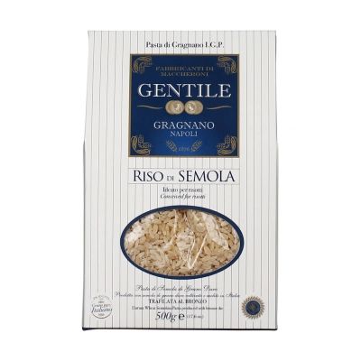 Gentile Semolina Orzo Pasta 500g, ea