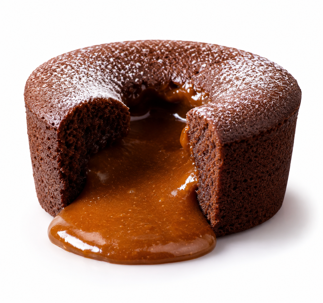 Chocolate Fondant w/Salted Caramel 100g (7381), 27/cs